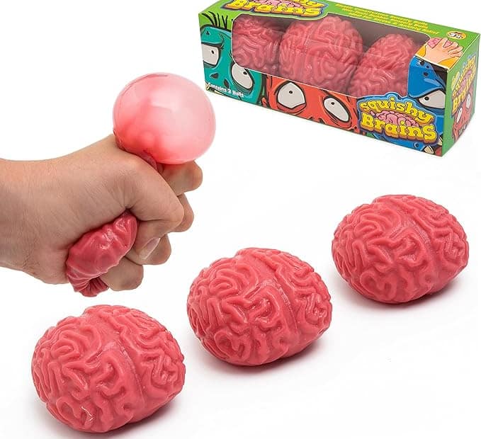 squishy brain fidget toy