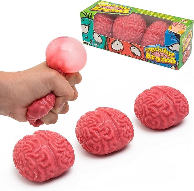 squishy brain fidget toy